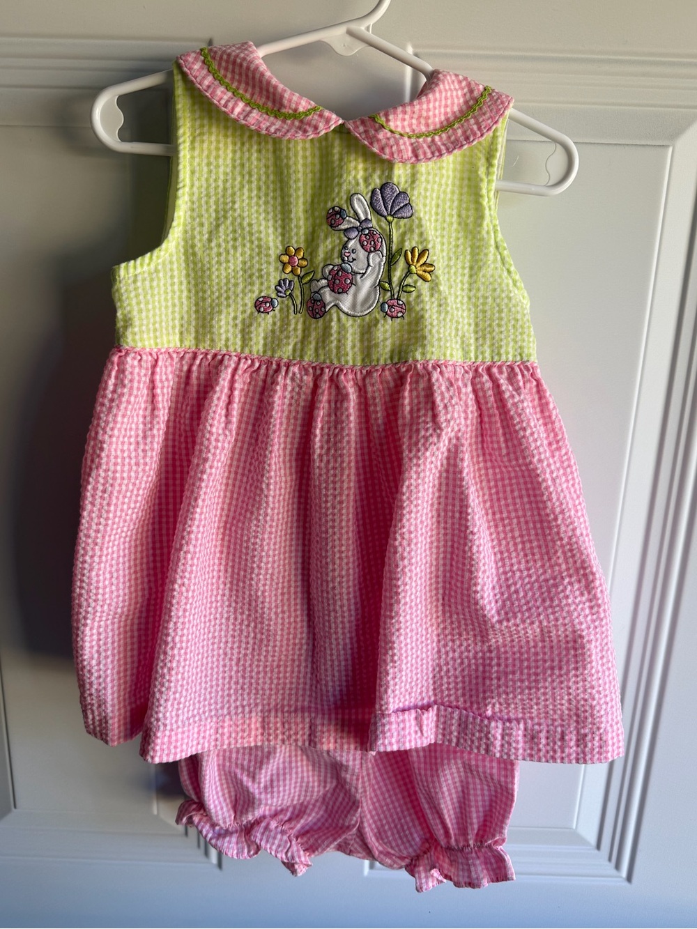 Vintage Samara toddler gingham outfit size 2/3T